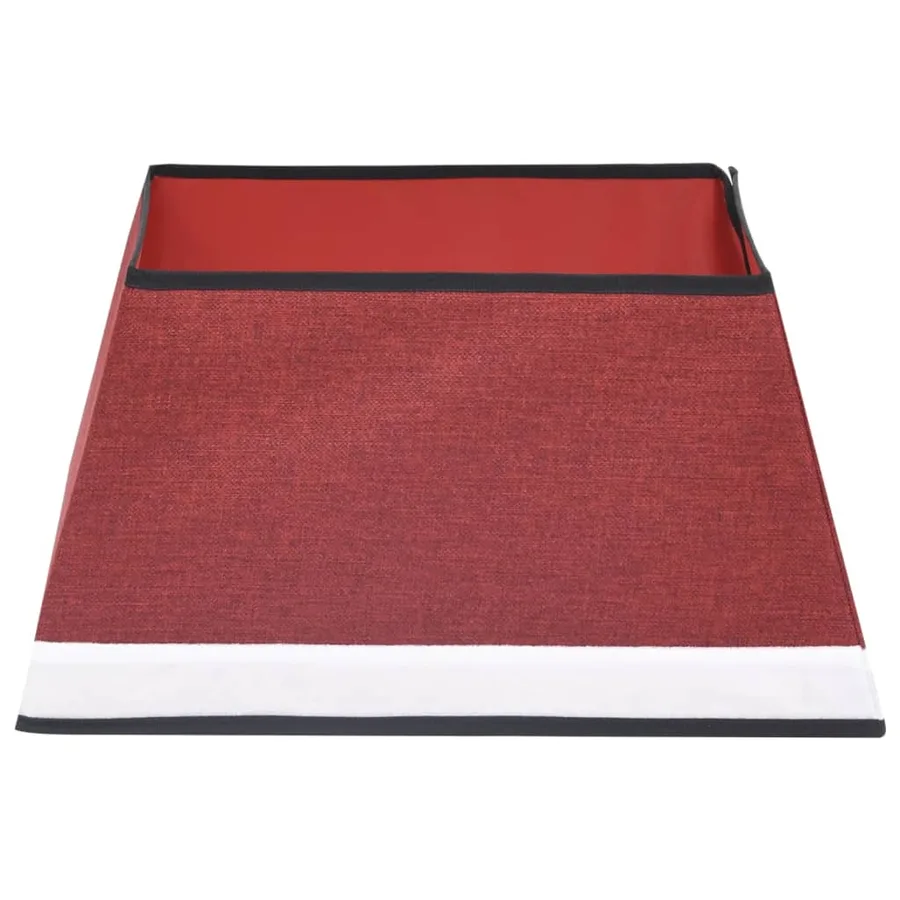 Jupe de sapin de Noël Rouge et blanc 48x48x25 cm - 4