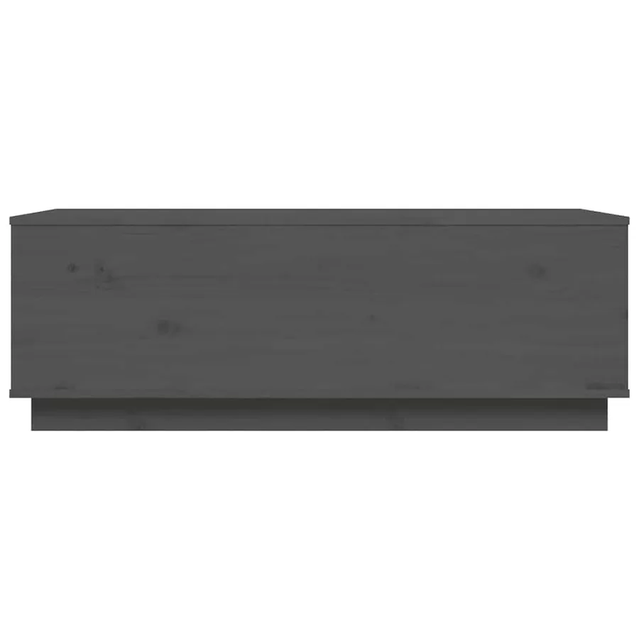 Table basse Gris 100x50x35 cm Bois massif de pin - 6