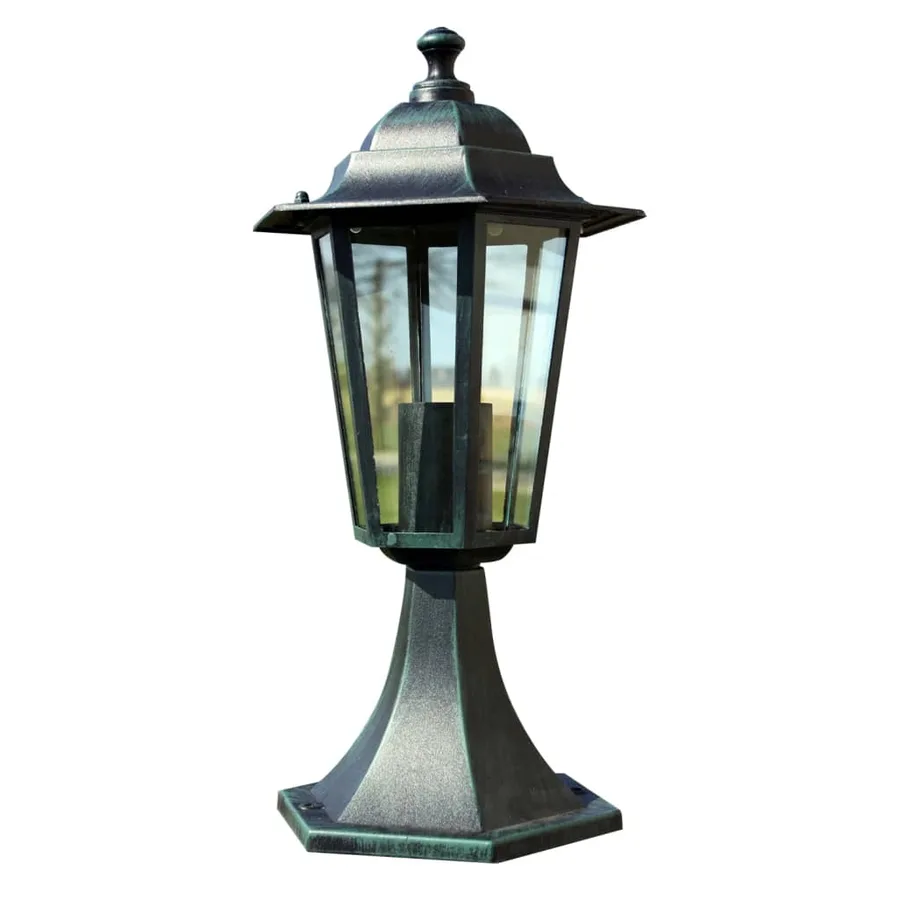 Lampe de jardin Vert foncé/Noir Aluminium - 2