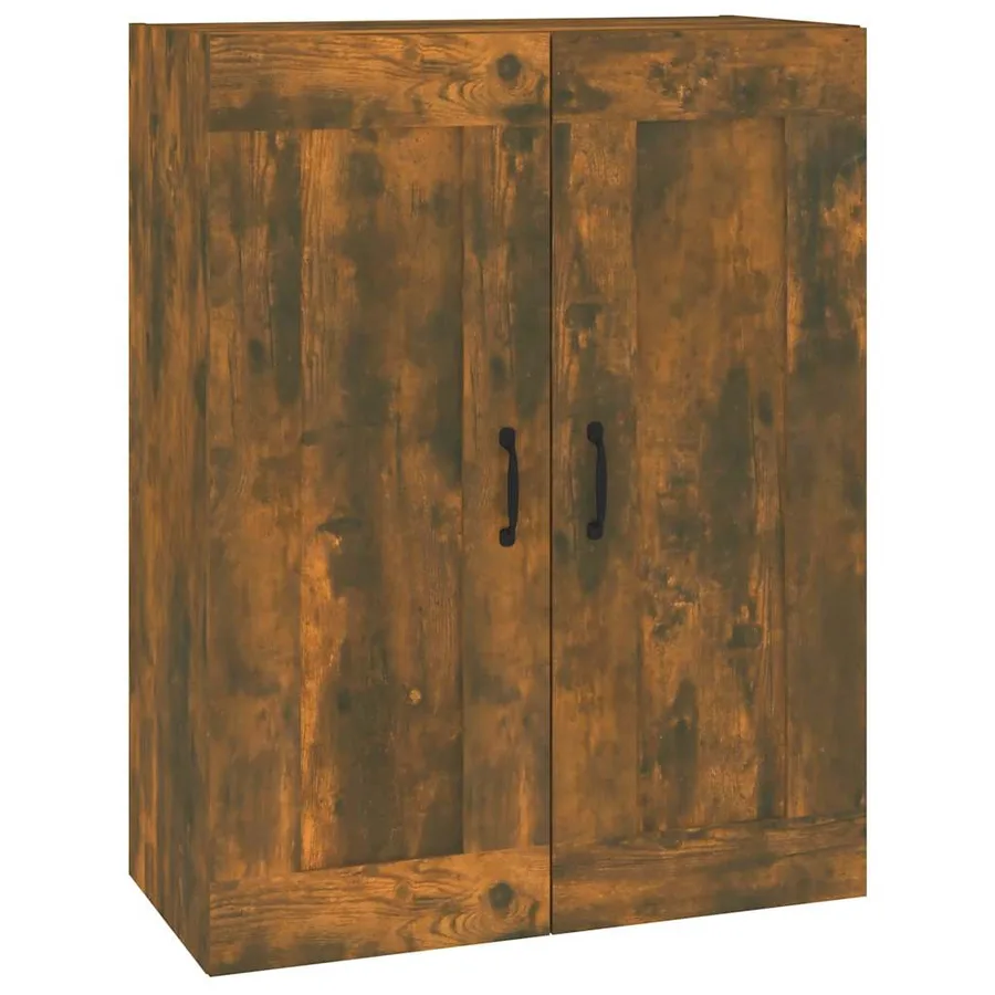 Armoire murale suspendue Chêne fumé 69,5x32,5x90 cm - 2
