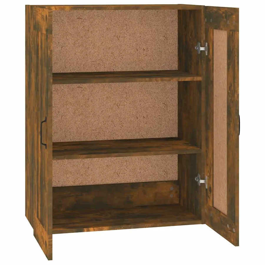 Armoire murale suspendue Chêne fumé 69,5x32,5x90 cm - 7