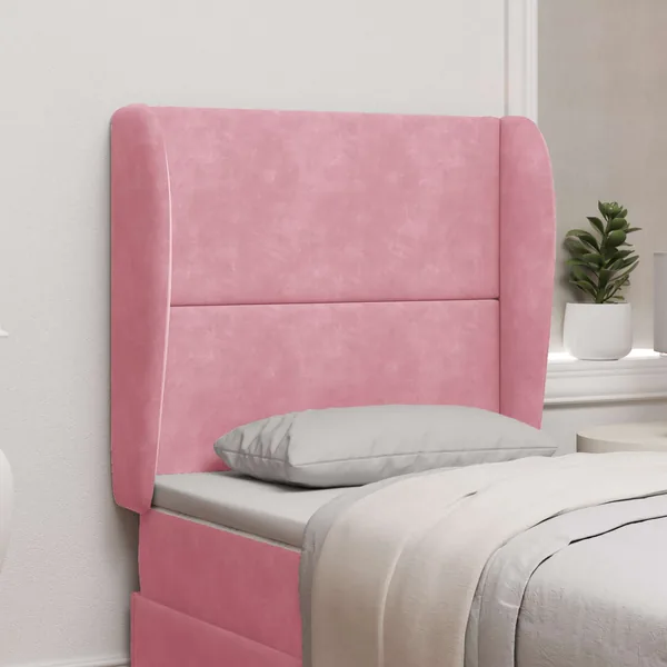 Oreille de tête de lit Rose 80 x 23 x 6 cm Velours
