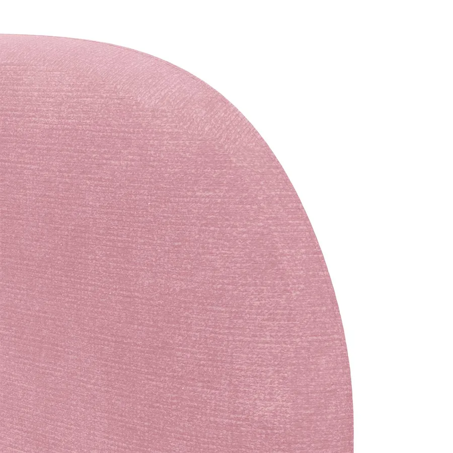 Oreille de tête de lit Rose 80 x 23 x 6 cm Velours - 9