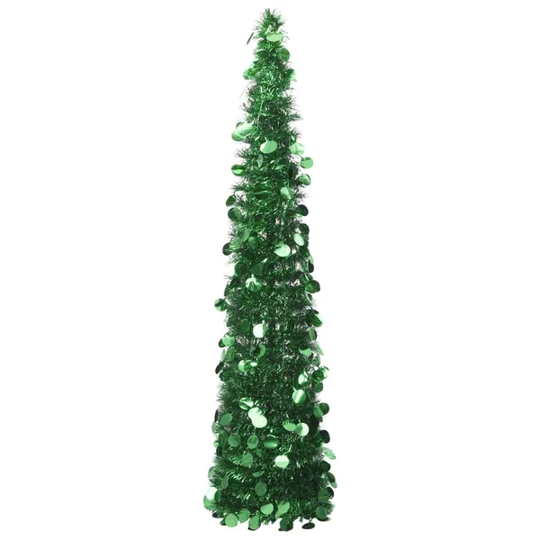 Sapin de Noël artificiel escamotable vert 150 cm PET