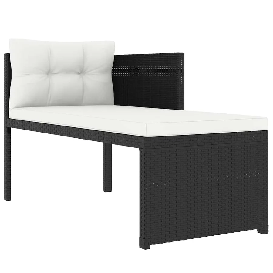 Salon de jardin 4 pcs Résine tressée Noir - 5