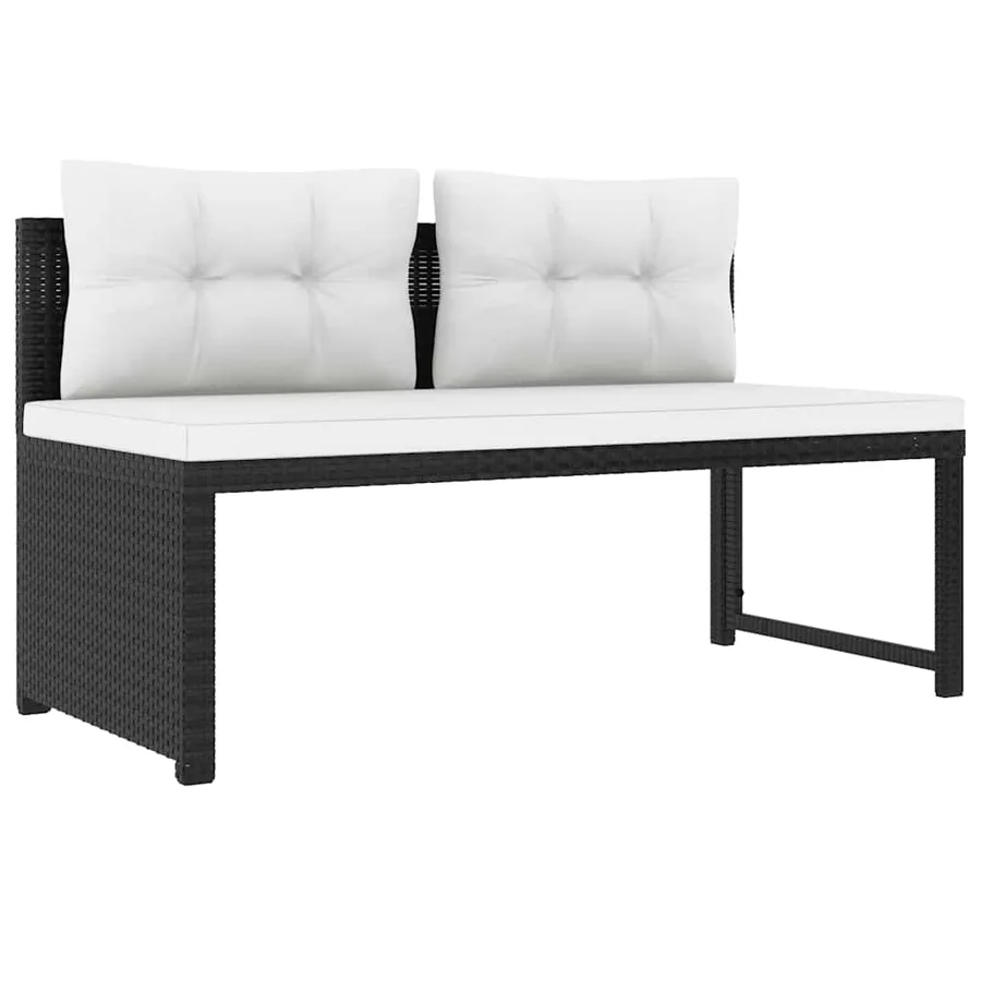 Salon de jardin 4 pcs Résine tressée Noir - 6