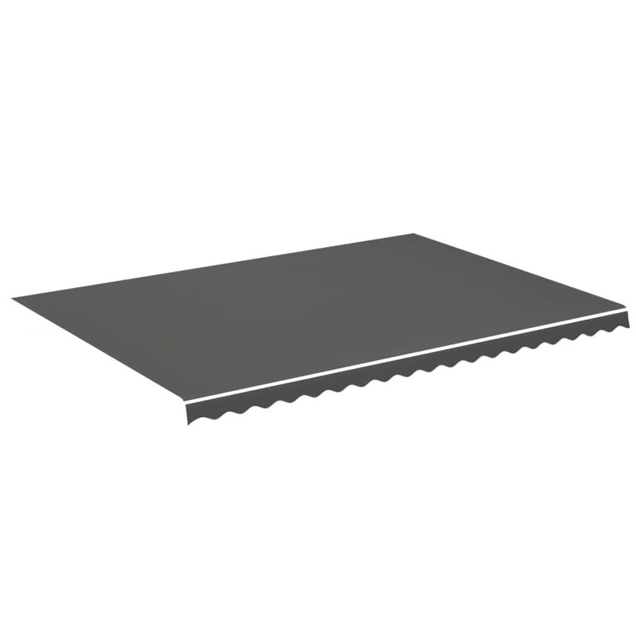 Tissu de remplacement pour auvent Anthracite 5x3,5 m - 2