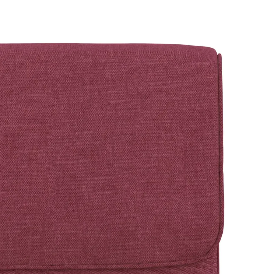 Chaise longue Rouge bordeaux 55x64x80 cm Tissu - 6