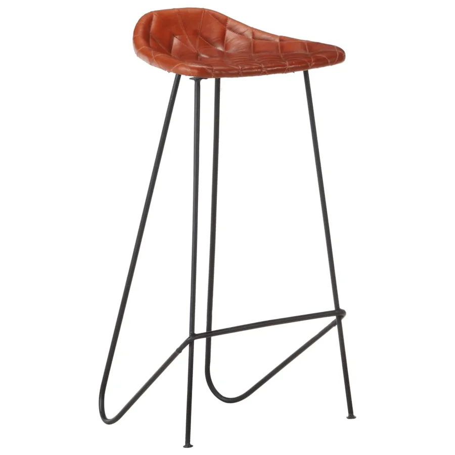 Ensemble de bar 5 pcs Bois solide et cuir véritable - 20