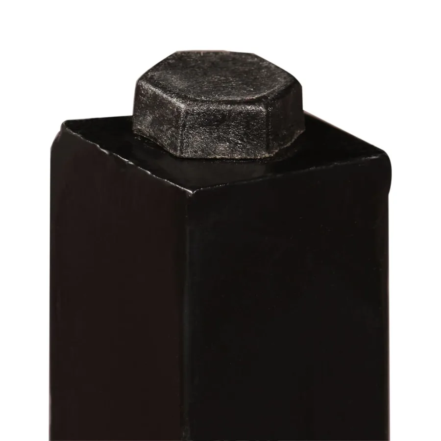 Ensemble de bar 5 pcs Bois solide et cuir véritable - 7