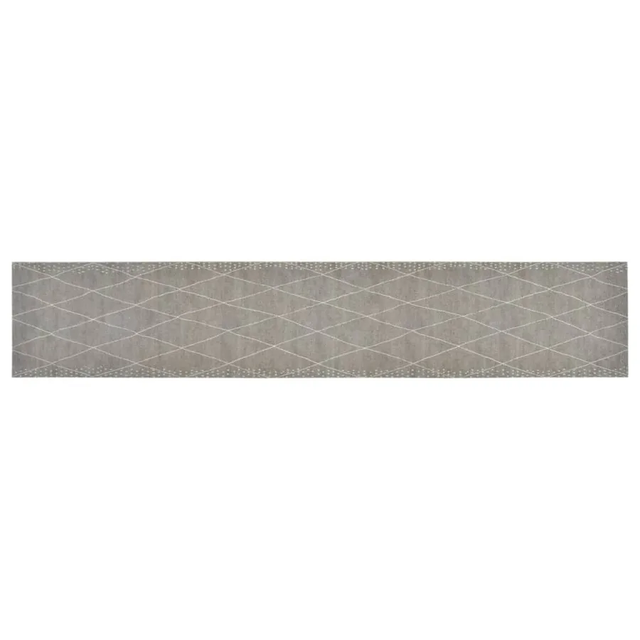 Tapis de cuisine lavable impression losange 60x300 cm velours - 2