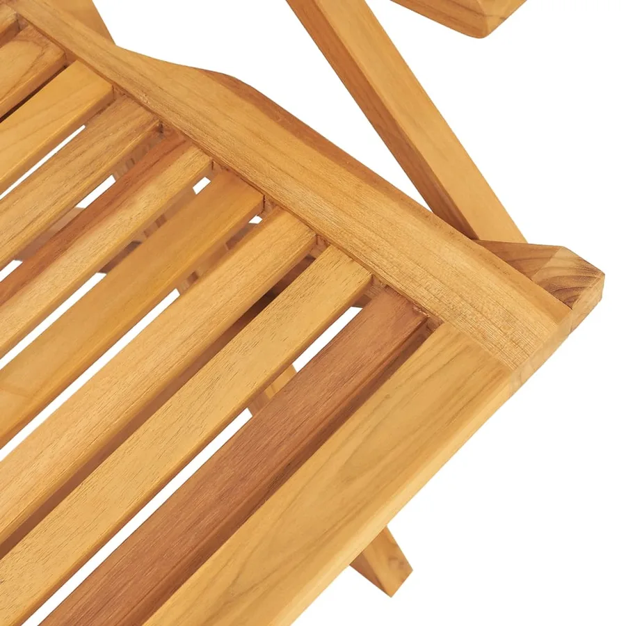Ensemble à manger de jardin 7 pcs Bois de teck solide - 5