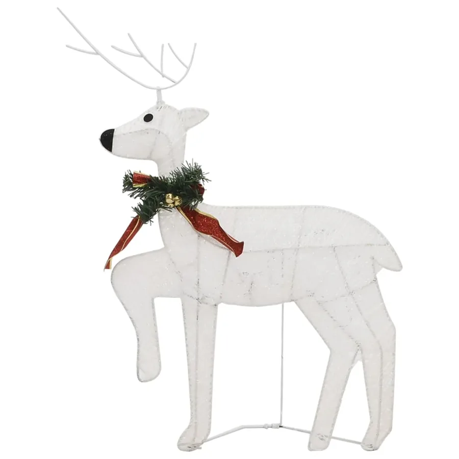 Rennes de Noël 4 pcs Blanc 80 LED - 7