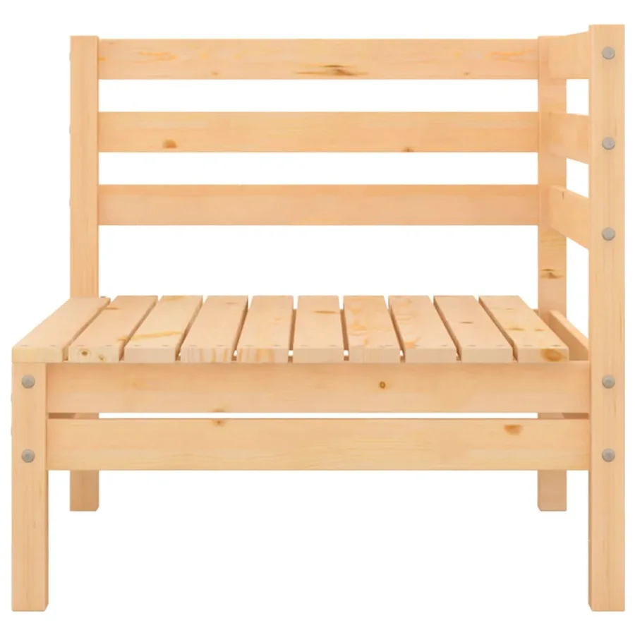 Salon de jardin 8 pcs Bois de pin massif - 5