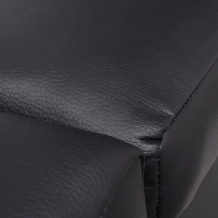 Chaise longue Noir Similicuir - 3