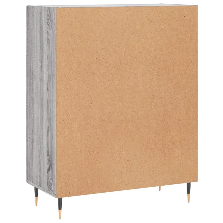 Buffet sonoma gris 69,5x34x90 cm bois d'ingénierie - 8