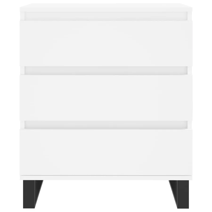 Buffet Blanc 60x35x70 cm Bois d'ingénierie - 5