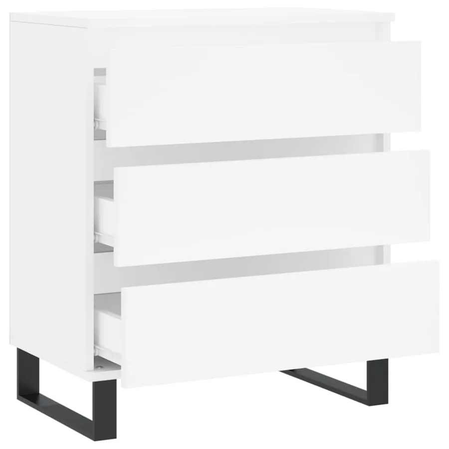 Buffet Blanc 60x35x70 cm Bois d'ingénierie - 6