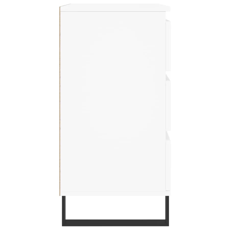 Buffet Blanc 60x35x70 cm Bois d'ingénierie - 7