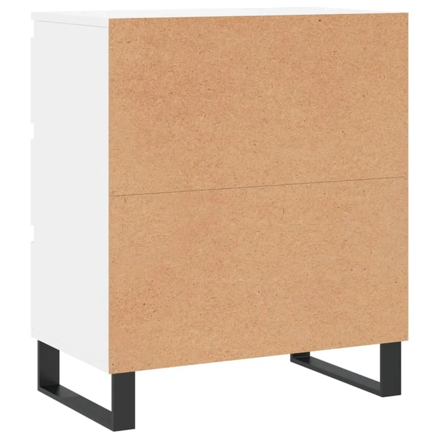 Buffet Blanc 60x35x70 cm Bois d'ingénierie - 8