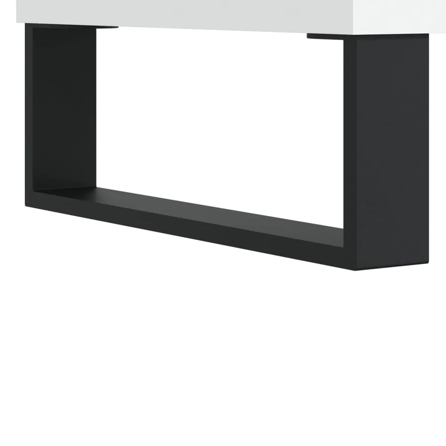 Buffet Blanc 60x35x70 cm Bois d'ingénierie - 9