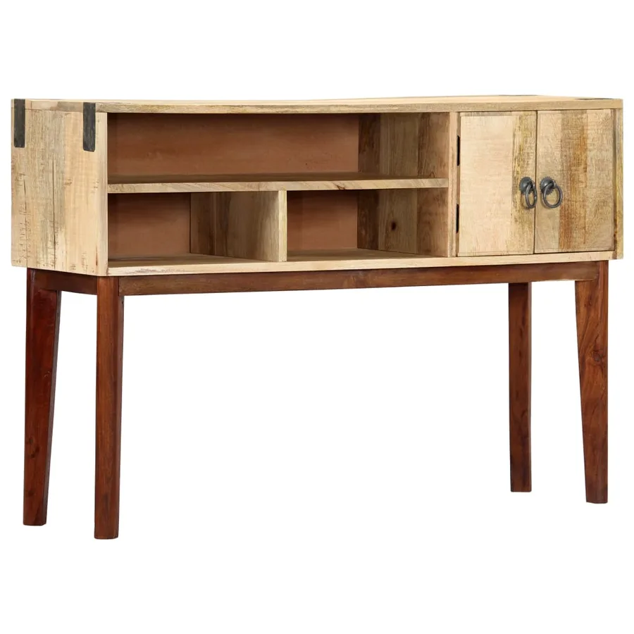 Table console 115x30x76 cm Bois de manguier massif brut - 10