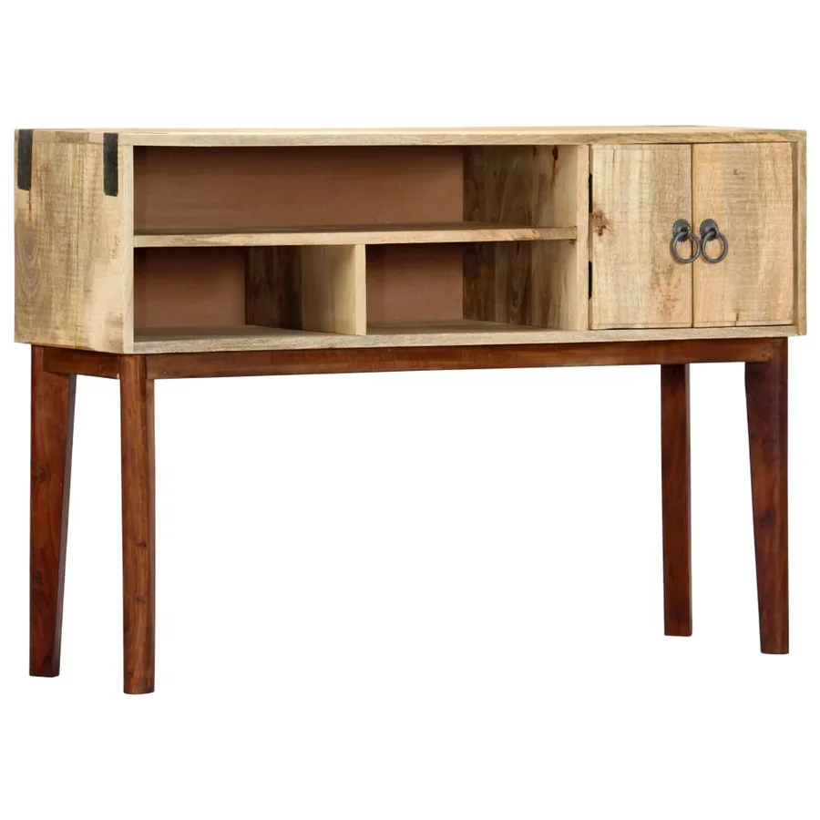 Table console 115x30x76 cm Bois de manguier massif brut - 11
