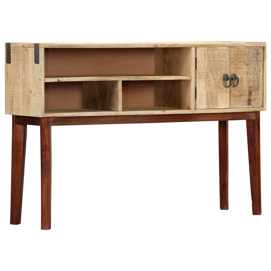 Table console 115x30x76 cm Bois de manguier massif brut - 12
