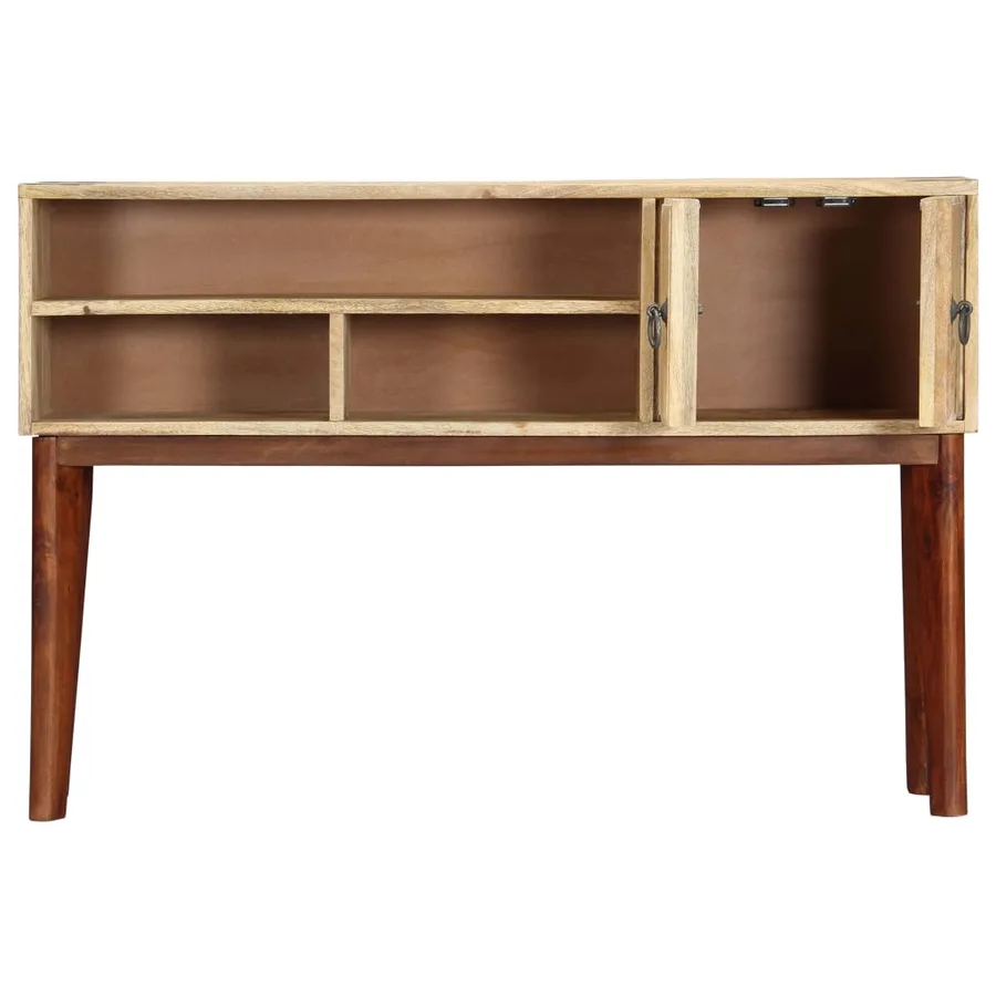 Table console 115x30x76 cm Bois de manguier massif brut - 4
