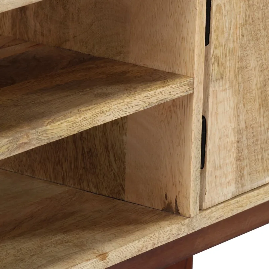 Table console 115x30x76 cm Bois de manguier massif brut - 6