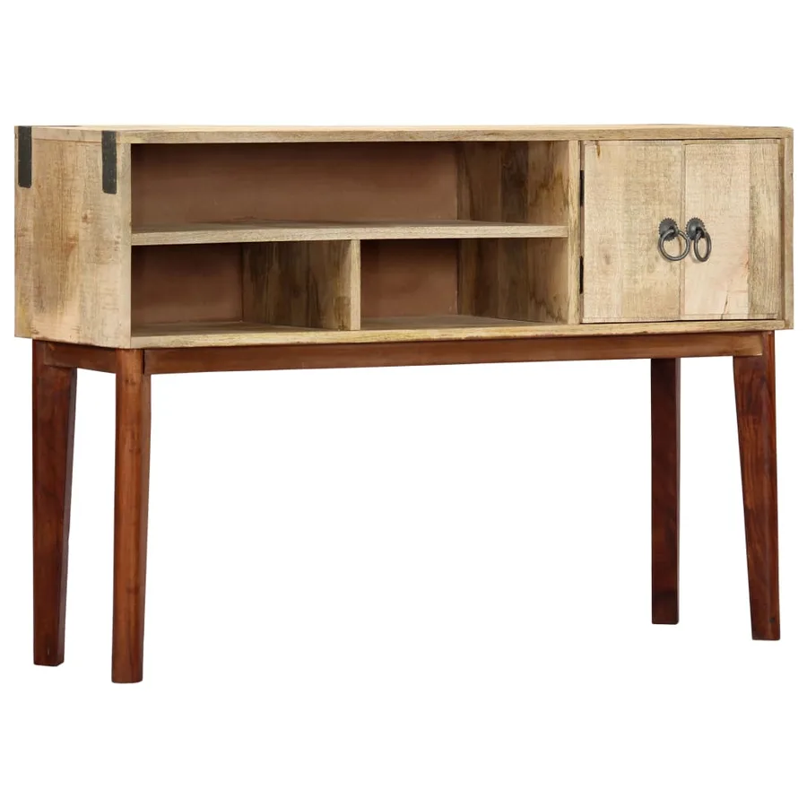 Table console 115x30x76 cm Bois de manguier massif brut - 9