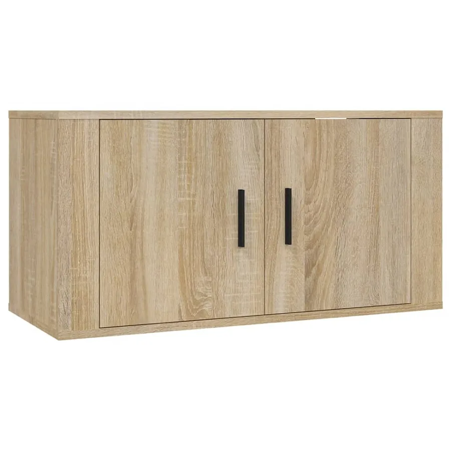 Ensemble de meubles TV 2 pcs chêne sonoma bois d'ingénierie - 4