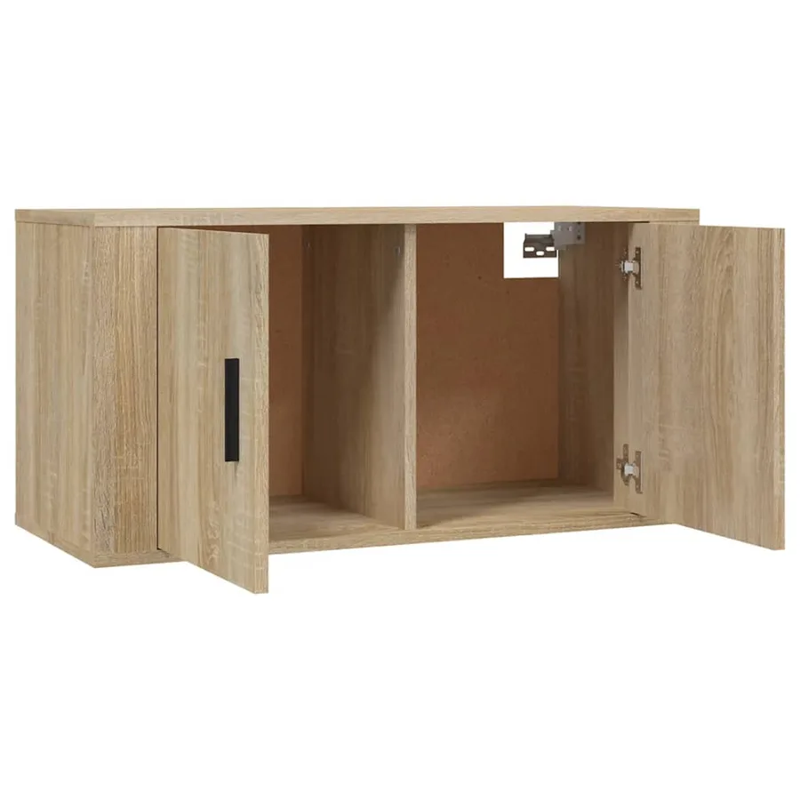 Ensemble de meubles TV 2 pcs chêne sonoma bois d'ingénierie - 5