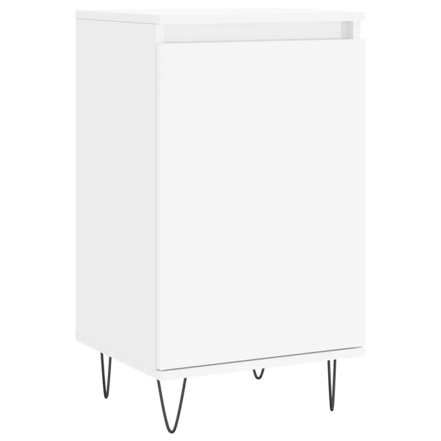 Buffet blanc 40x35x70 cm bois d’ingénierie - 2