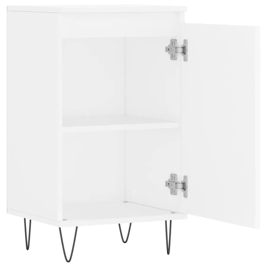 Buffet blanc 40x35x70 cm bois d’ingénierie - 6