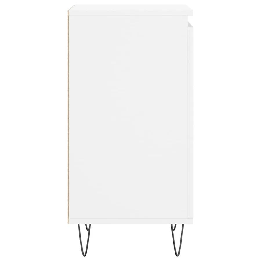 Buffet blanc 40x35x70 cm bois d’ingénierie - 7