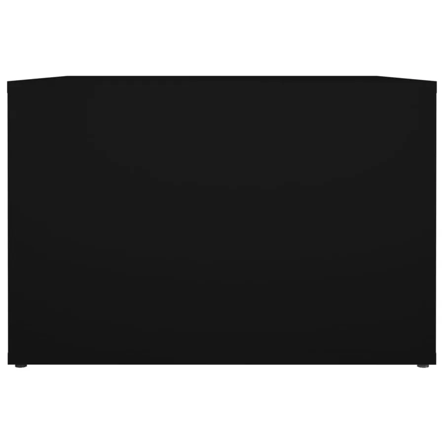 Table de chevet Noir 57x55x36 cm Bois d’ingénierie - 6