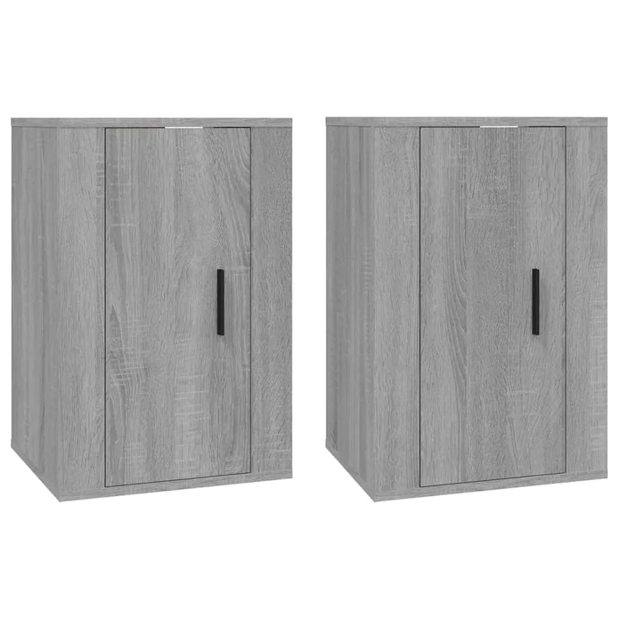 Meubles TV muraux 2 pcs Sonoma gris 40x34,5x60 cm - 2