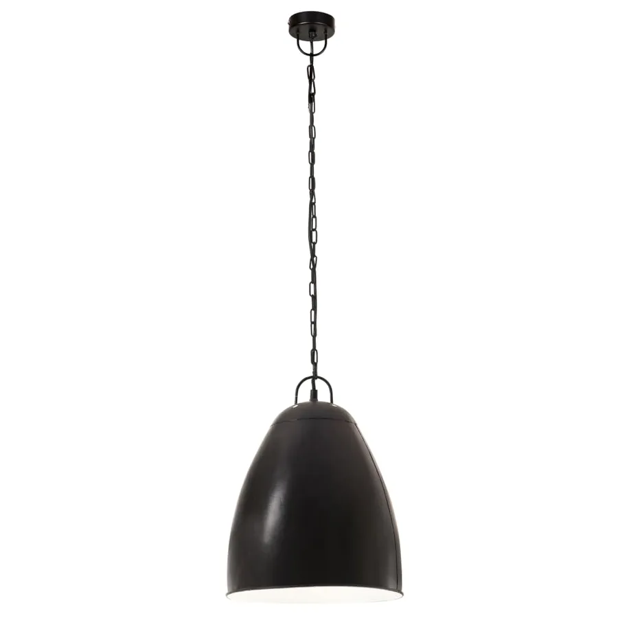 Lampe suspendue industrielle 25 W Noir Rond 32 cm E27 - 3