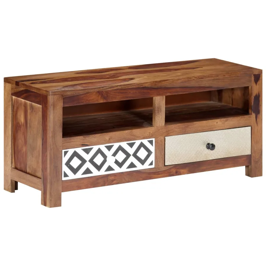 Meuble TV 90x30x40 cm Bois solide - 3