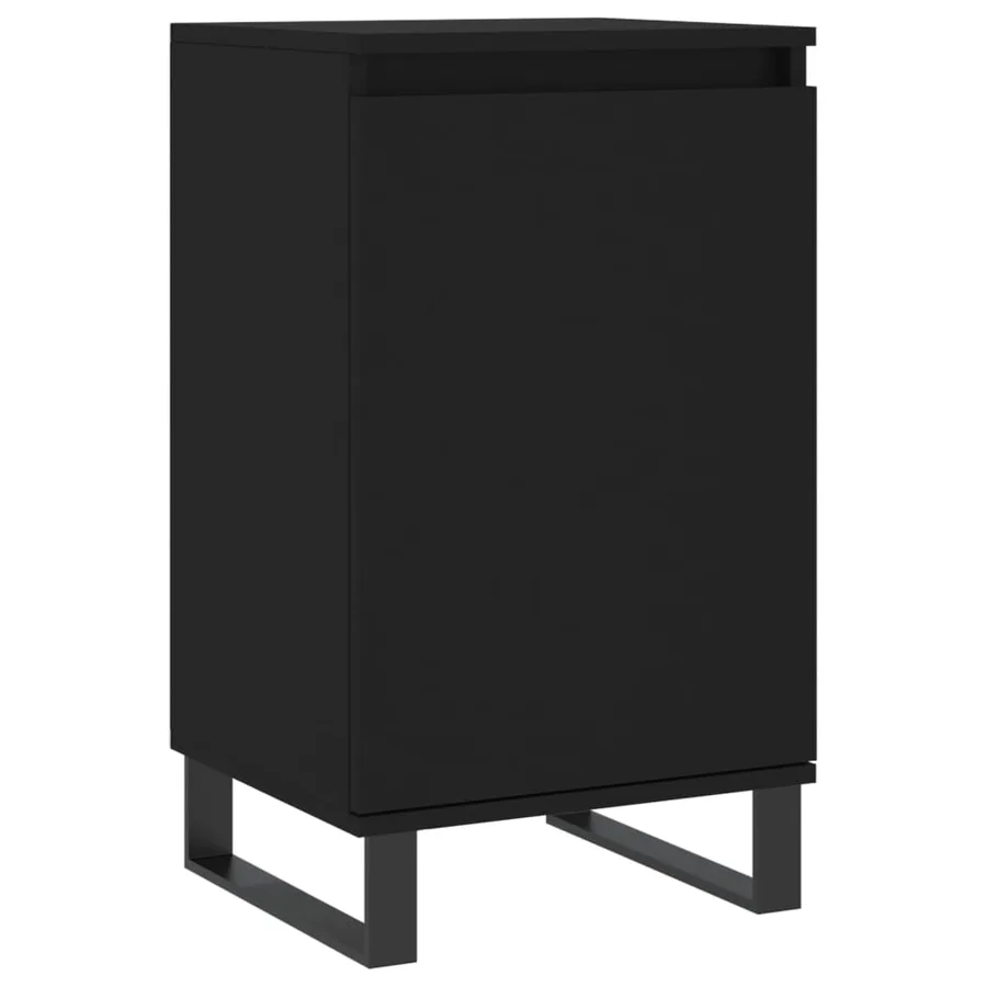 Buffets 2 pcs noir 40x35x70 cm bois d’ingénierie - 5