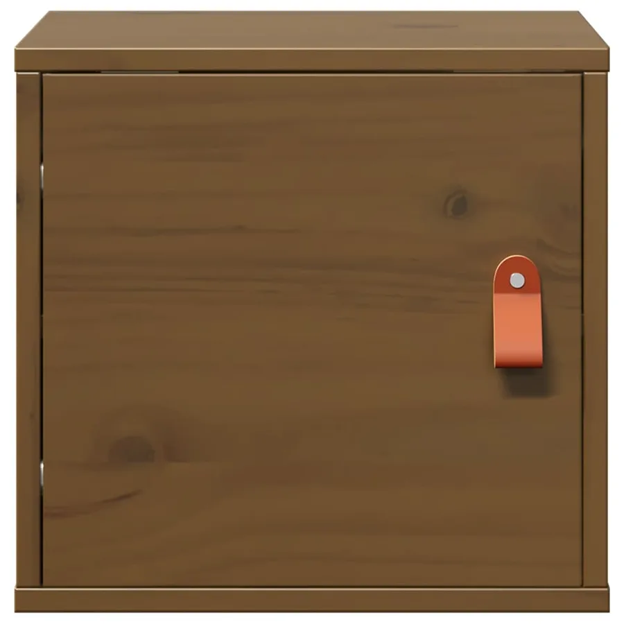 Armoires murales 2pcs Marron miel 31,5x30x30 cm Bois pin massif - 5