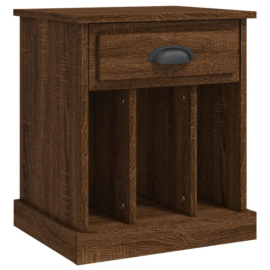 Tables de chevet 2 pcs chêne marron 43x36x50 cm - 6