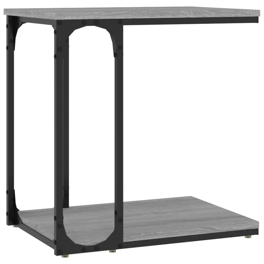 Table d'appoint Sonoma gris 50x35x52 cm Bois d'ingénierie - 2