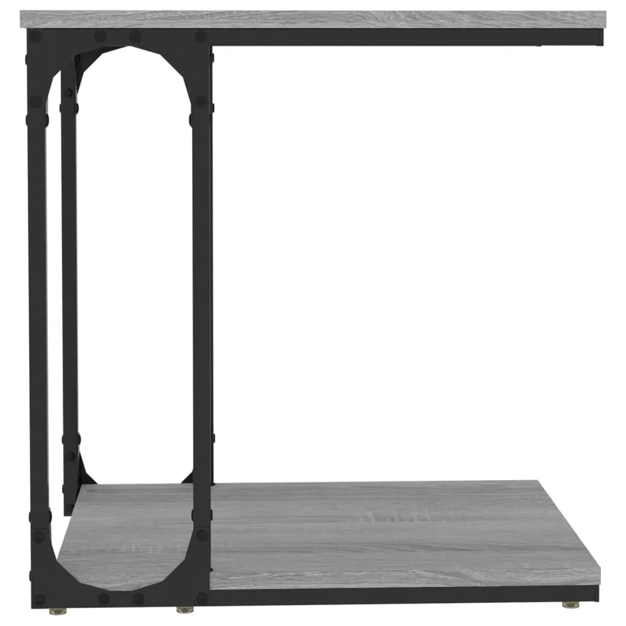Table d'appoint Sonoma gris 50x35x52 cm Bois d'ingénierie - 4