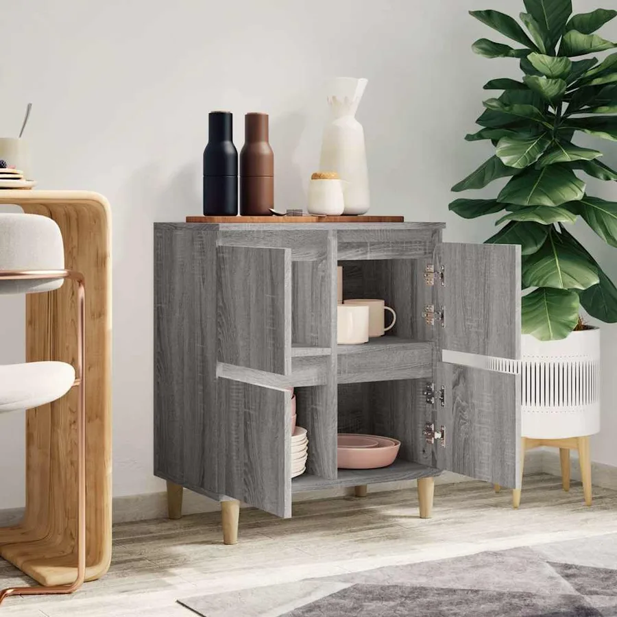 Buffet Sonoma gris 60x35x70 cm Bois d'ingénierie - 3