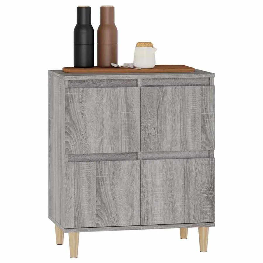 Buffet Sonoma gris 60x35x70 cm Bois d'ingénierie - 4
