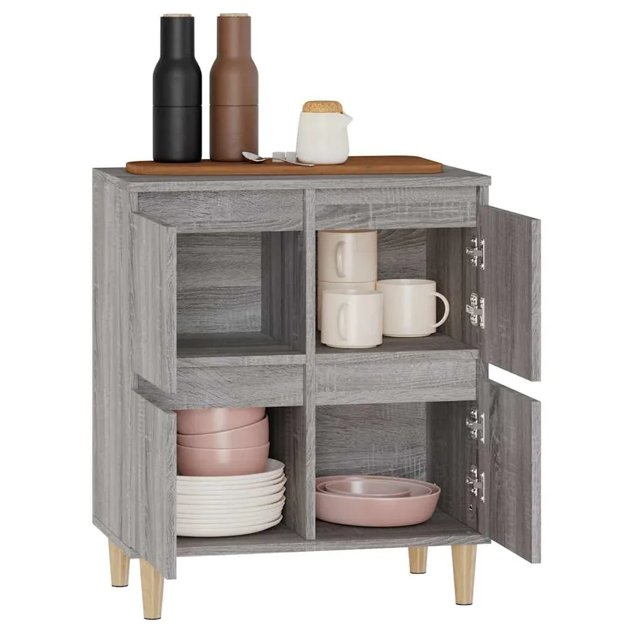 Buffet Sonoma gris 60x35x70 cm Bois d'ingénierie - 5