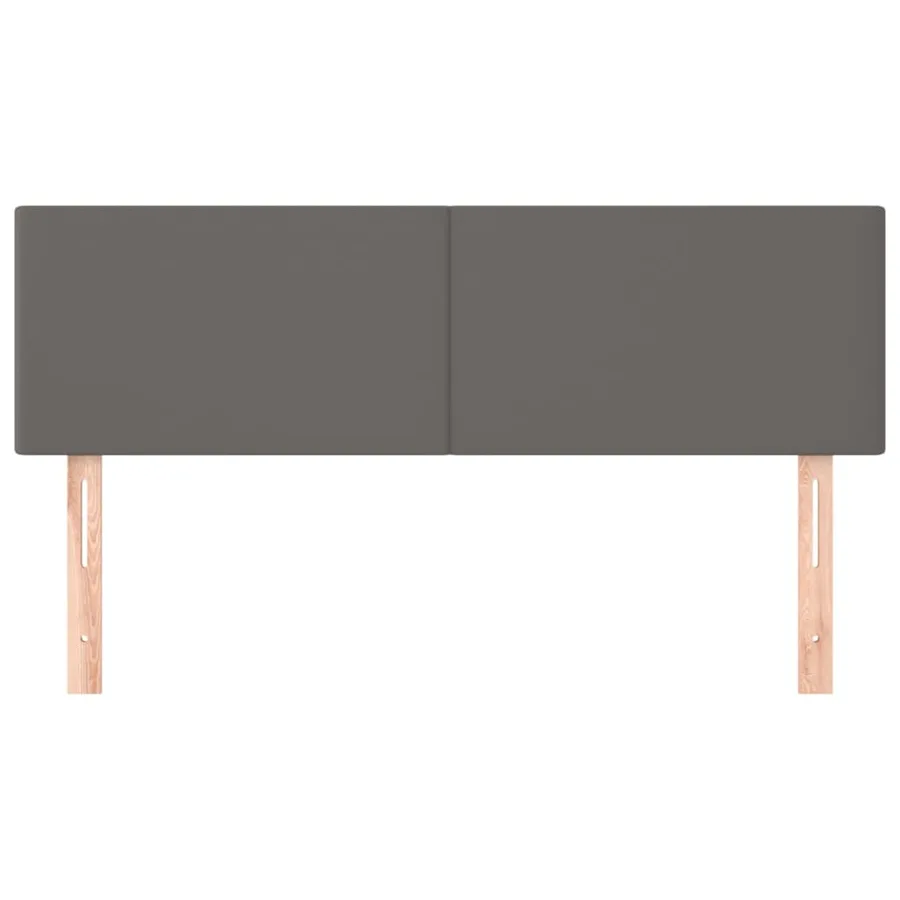 Têtes de lit Gris 144x5x78/88 cm Similicuir - 3