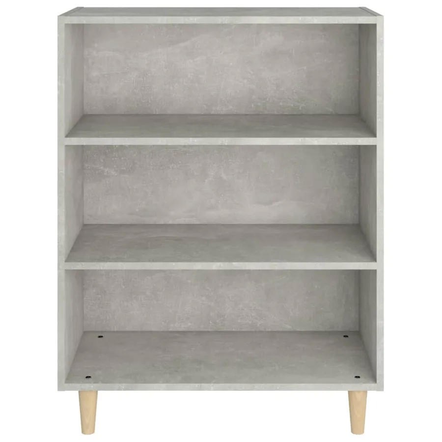 Buffet Gris béton 69,5x32,5x90 cm Bois d'ingénierie - 3